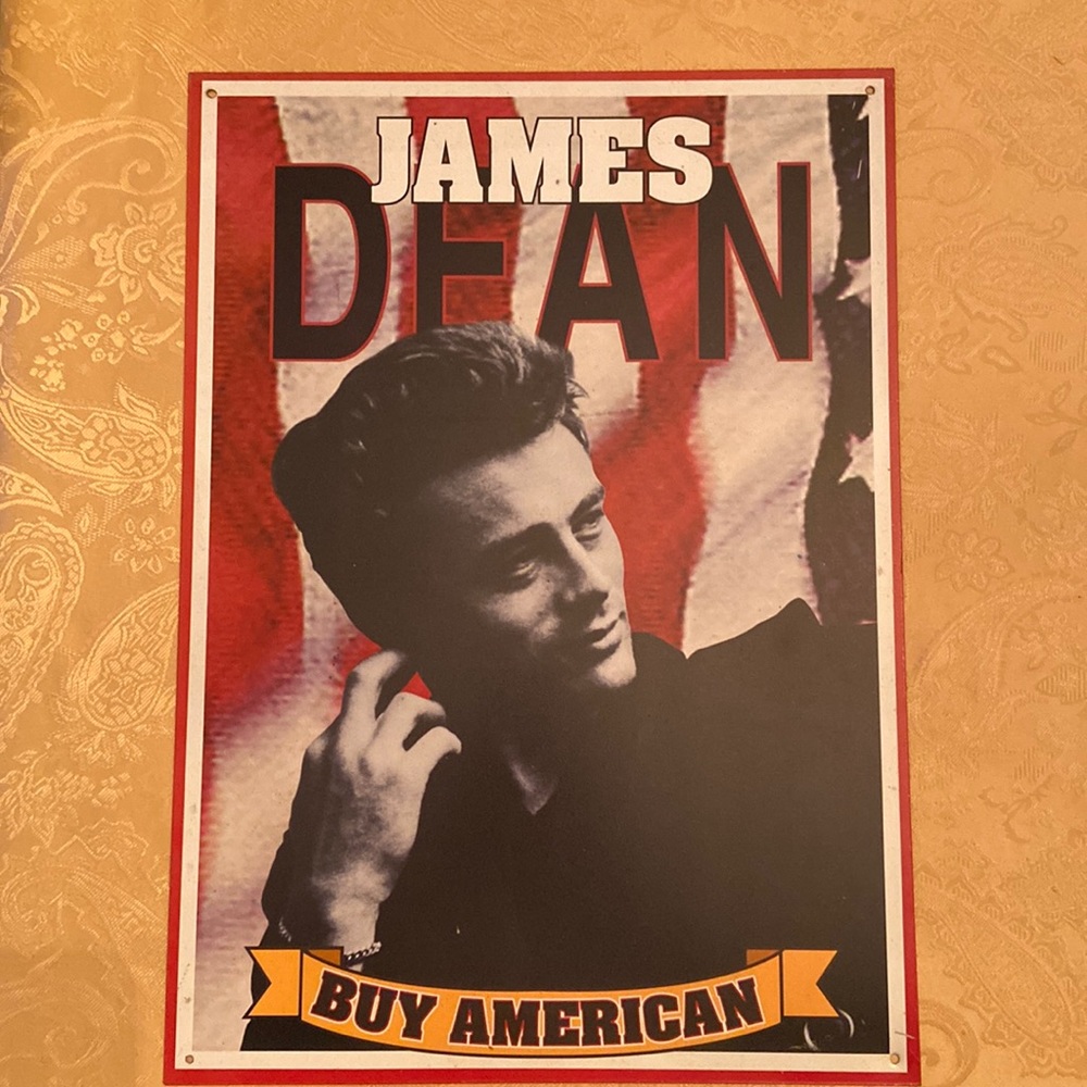 James Dean Metal Sign